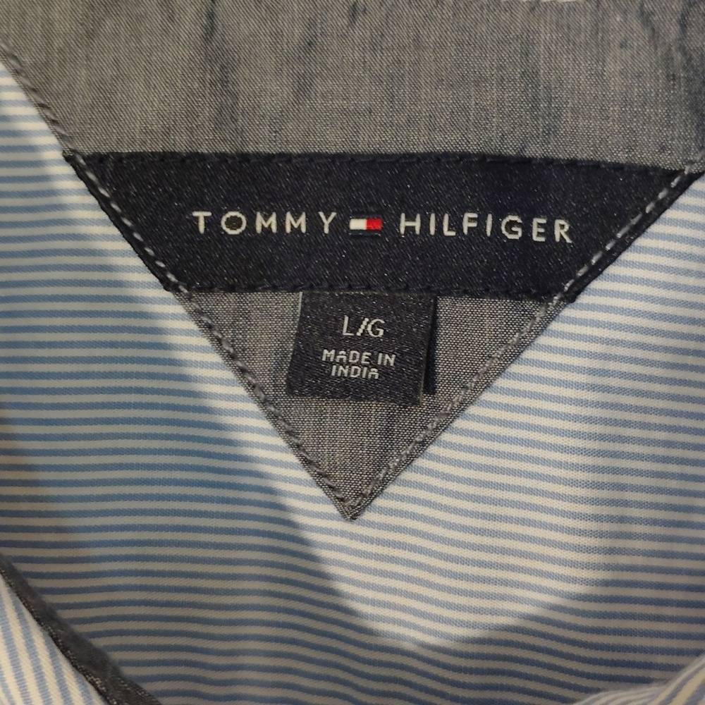 Tommy Hilfiger Blue Striped Shirt - Picture 4 of 6